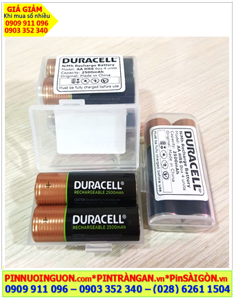 Duracell AA2500mAh Pin sạc AA 1.2v NiMh Duracell HR6 AA2500mAh chính hãng (Box 02 viên) /B.hành 06 tháng